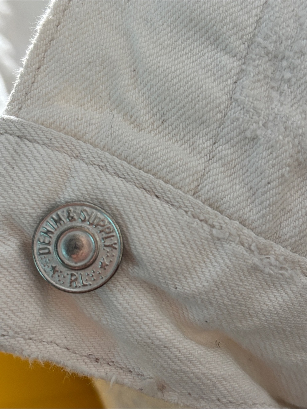 Ralph Lauren Denim & Supply Cream Lightweight Denim Jacket - Picture 7 of 7